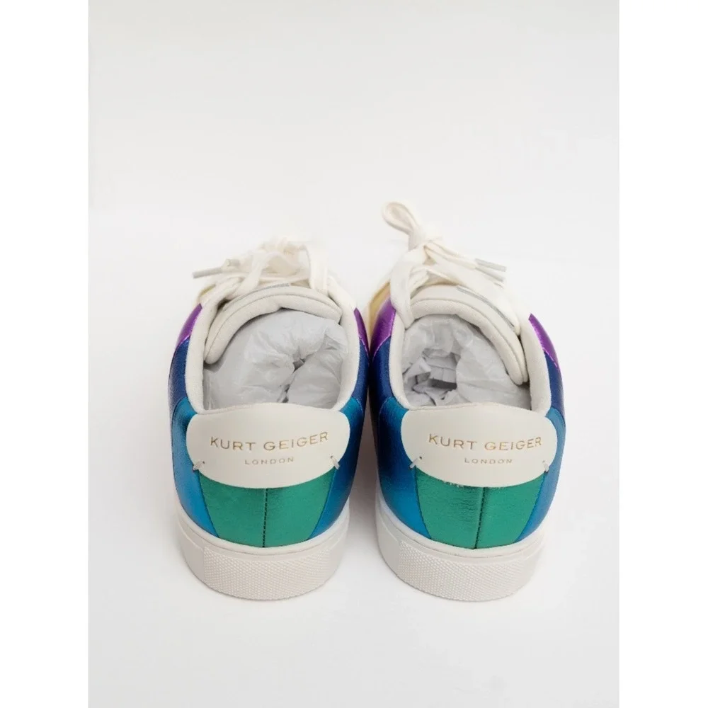 KURT GEIGER LONDON | New! Women's Lane Stripe Low-Top Sneakers